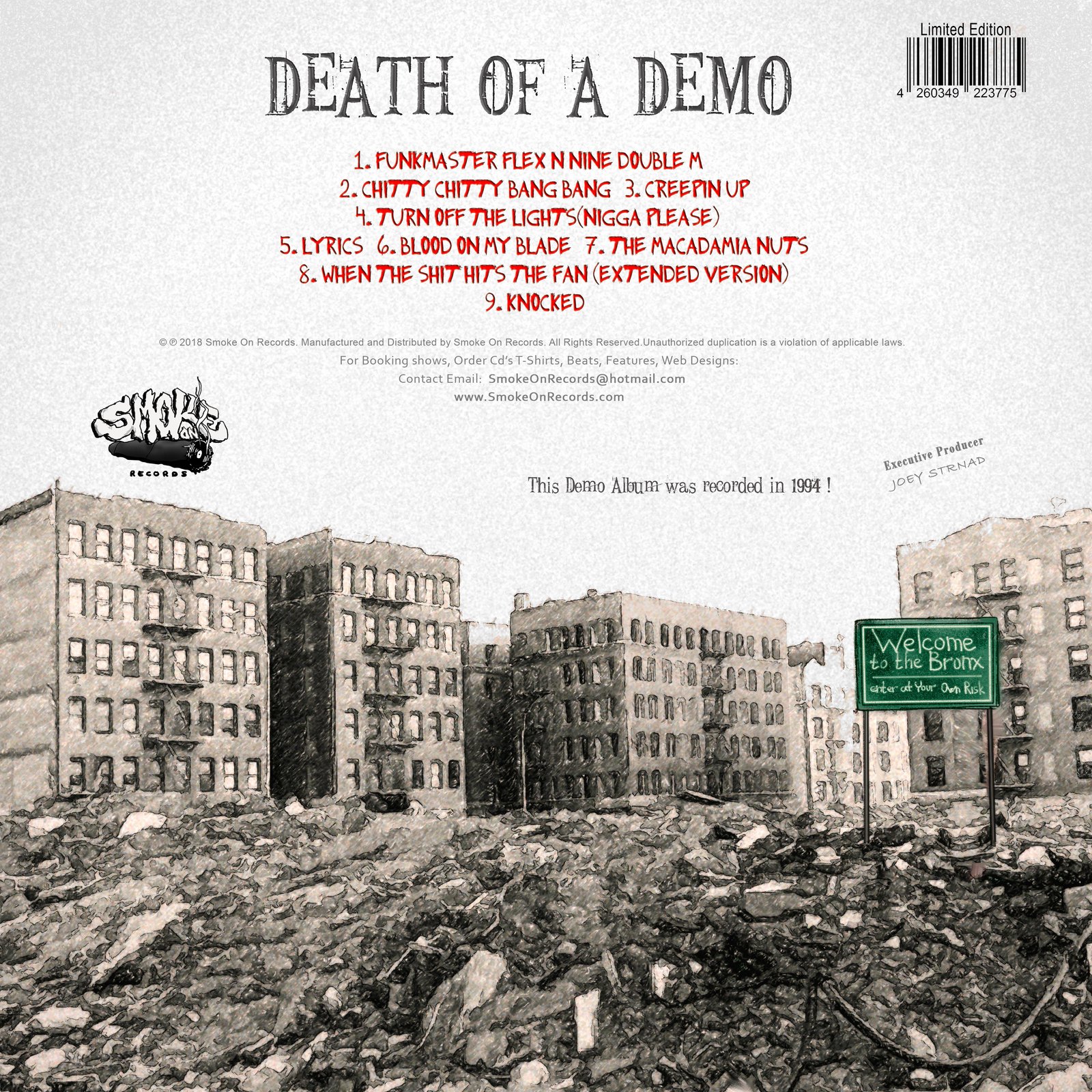 Nine MM ‎– Death Of A Demo CD